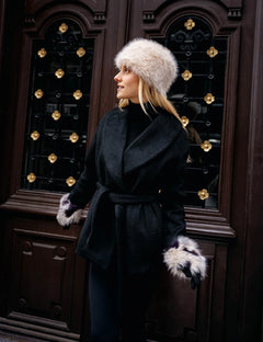 Fraas Loevenich Faux Fur Pillbox Hat