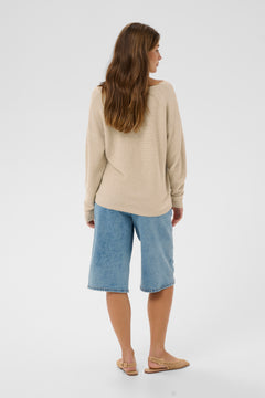Cream Sillar Long Sleeve Pullover
