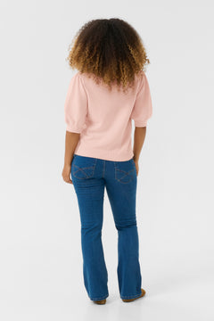 Cream Sillar Half Sleeve Pullover
