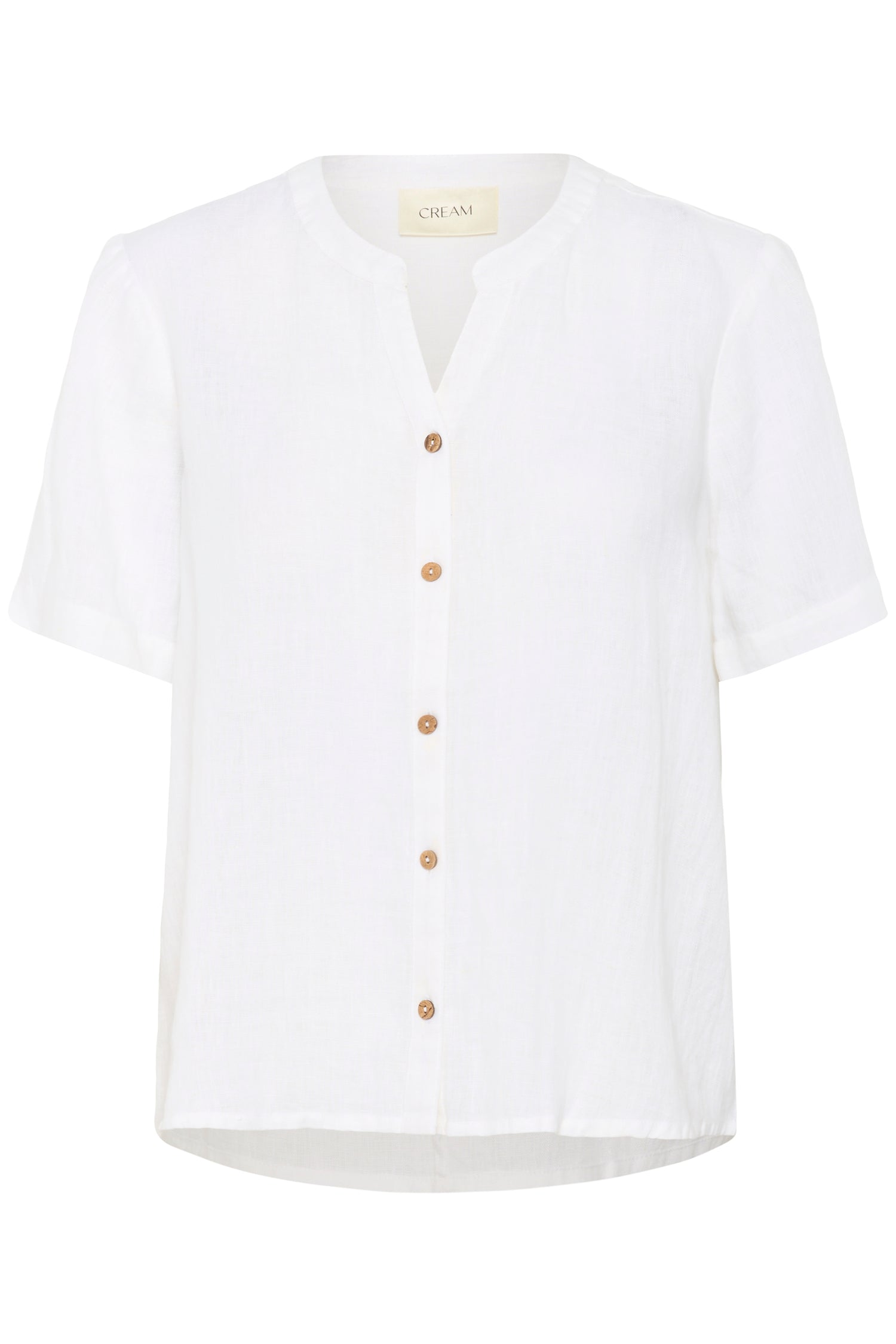 Cream Bellis Linen Shirt