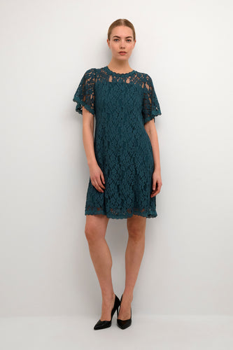 Cream Kit Lace Dress