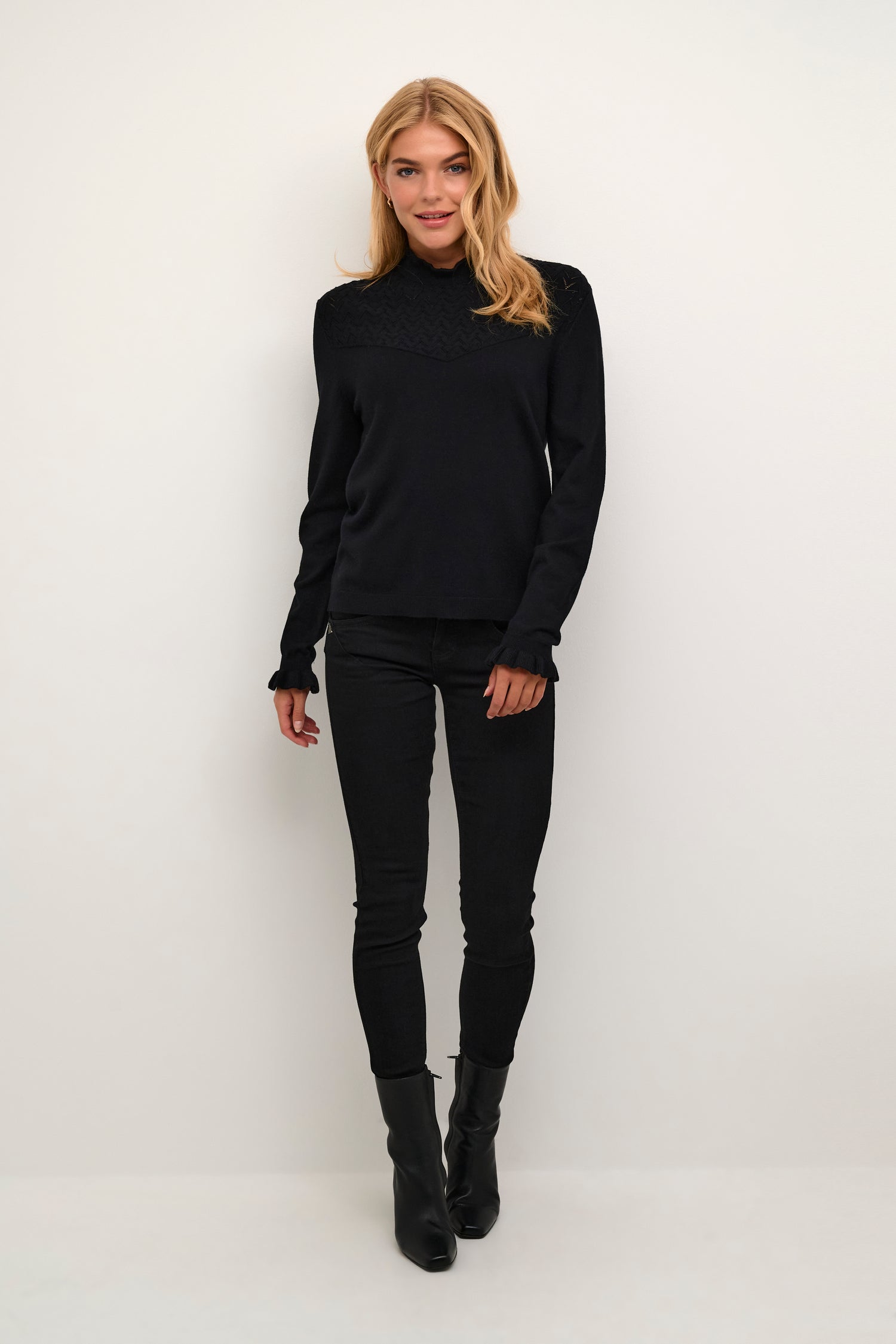Cream Villea Knit Sweater