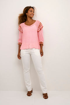 Cream Linea Blouse