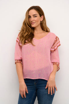 Cream Linea Blouse