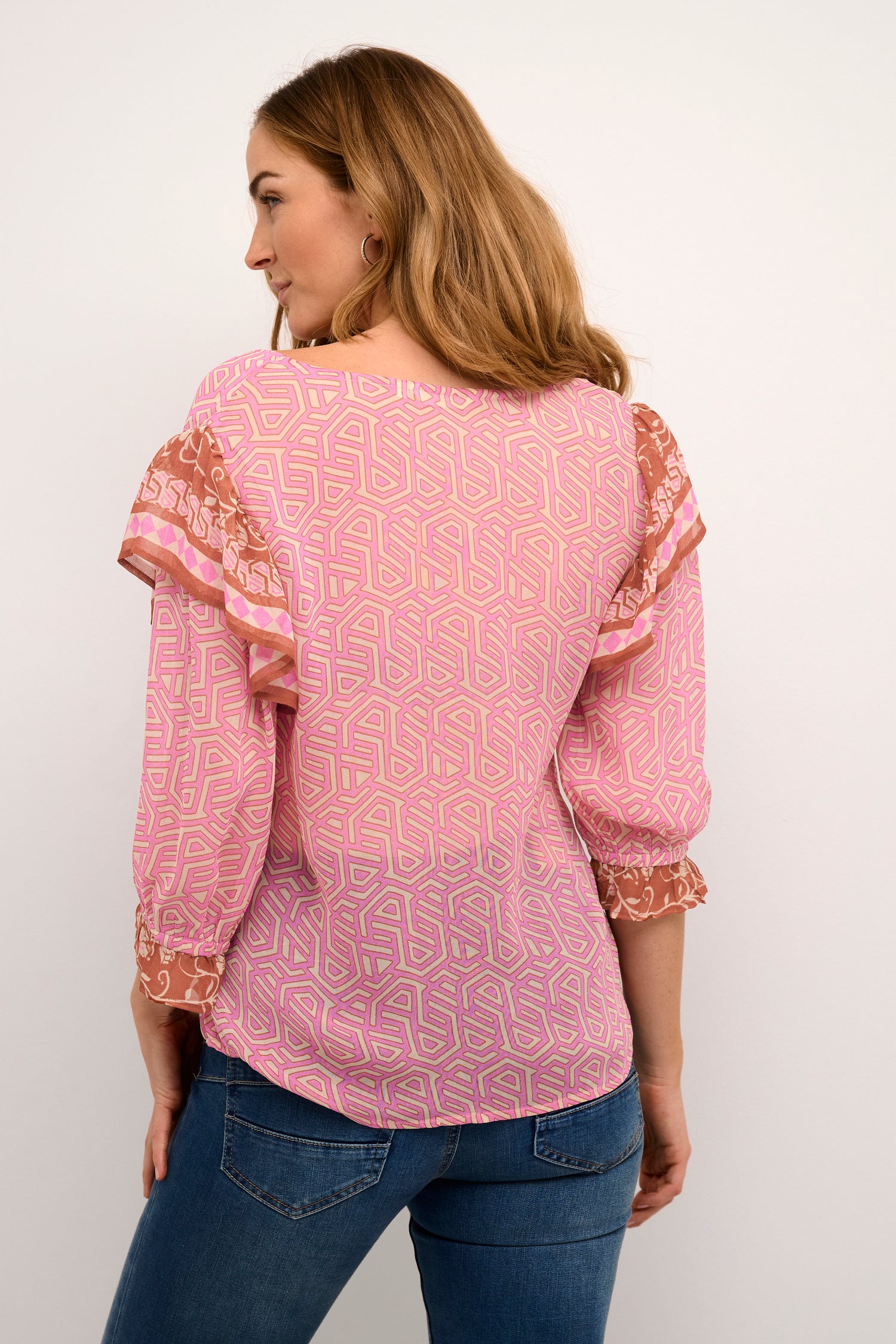 Cream Linea Blouse