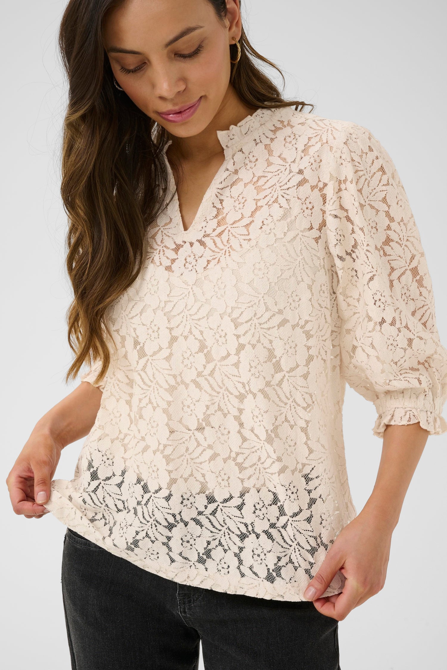 Cream Kaspis Blouse