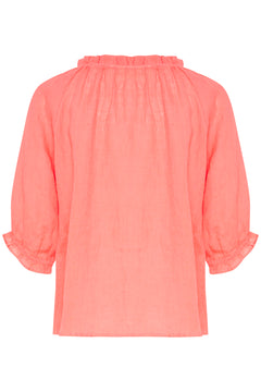Cream Bellis Linen Blouse