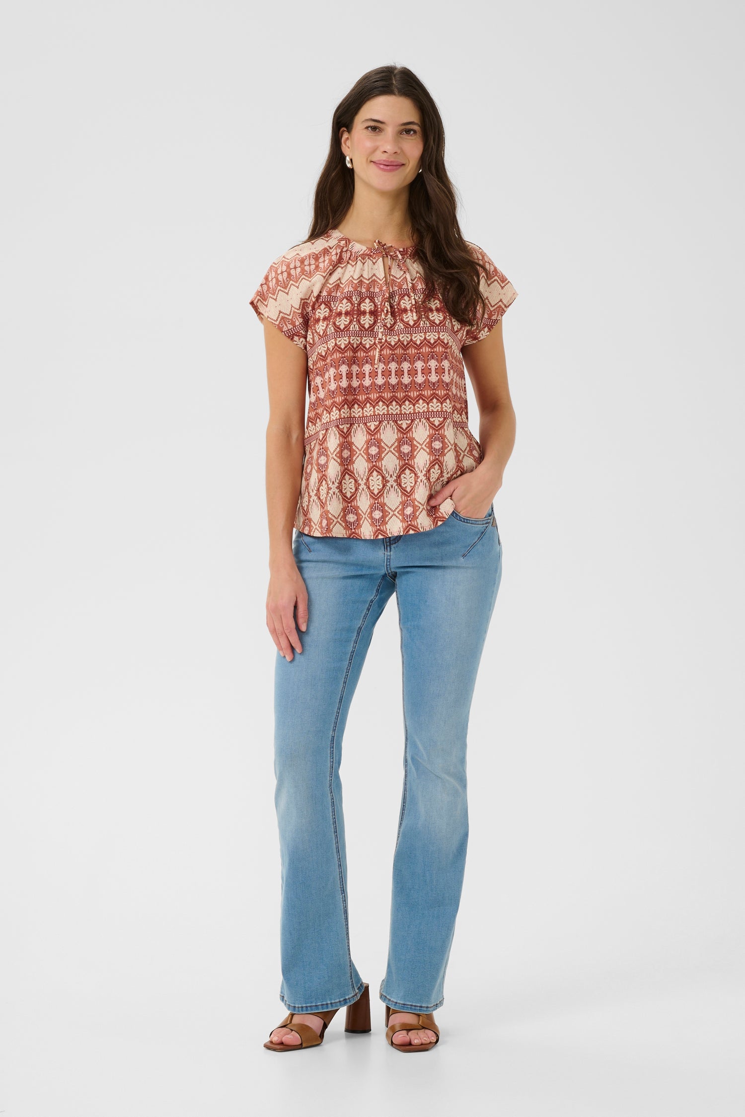 Cream Tiah Blouse
