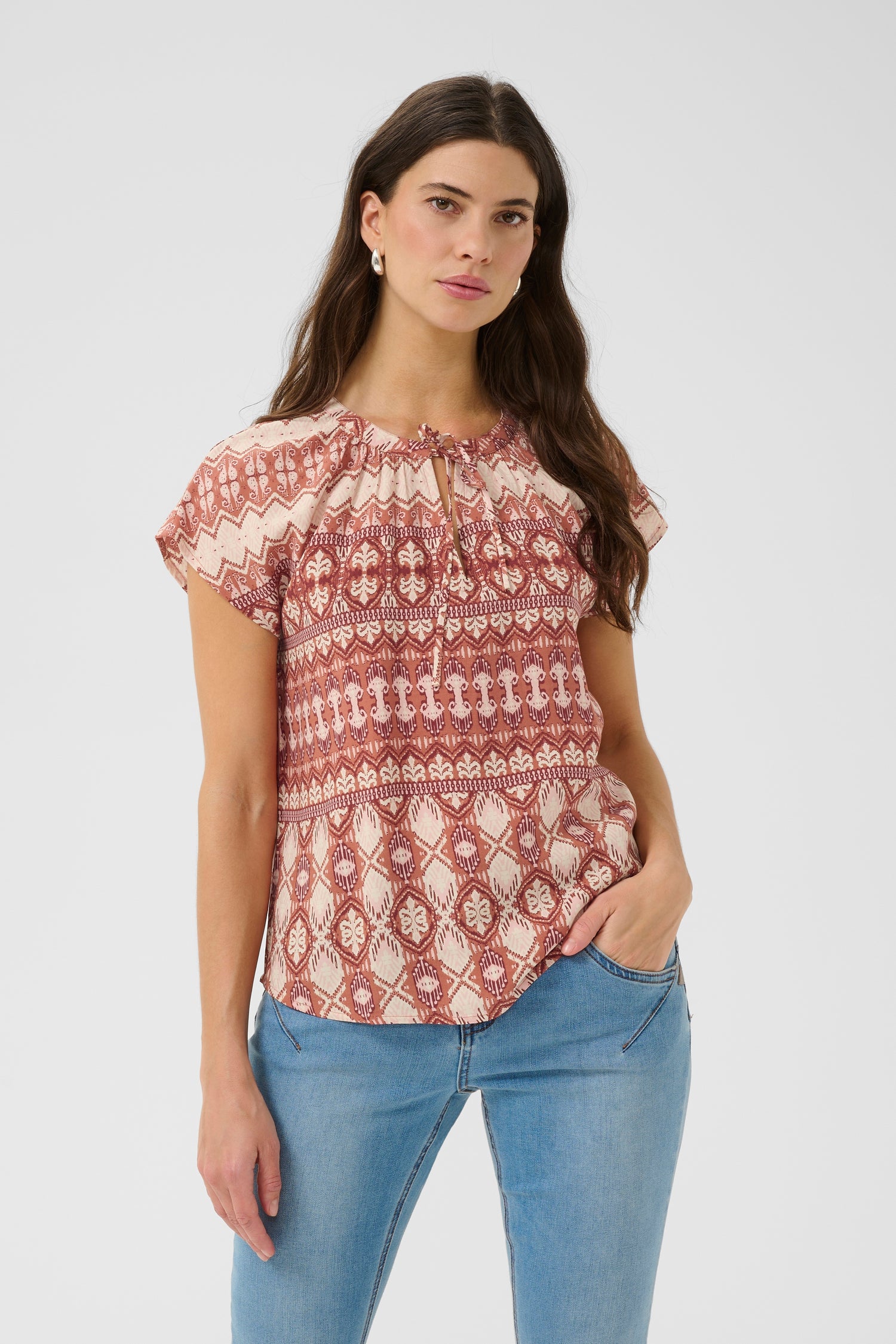 Cream Tiah Blouse