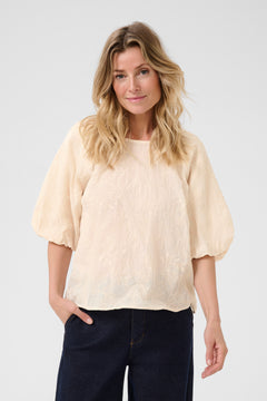 Cream Luna Blouse