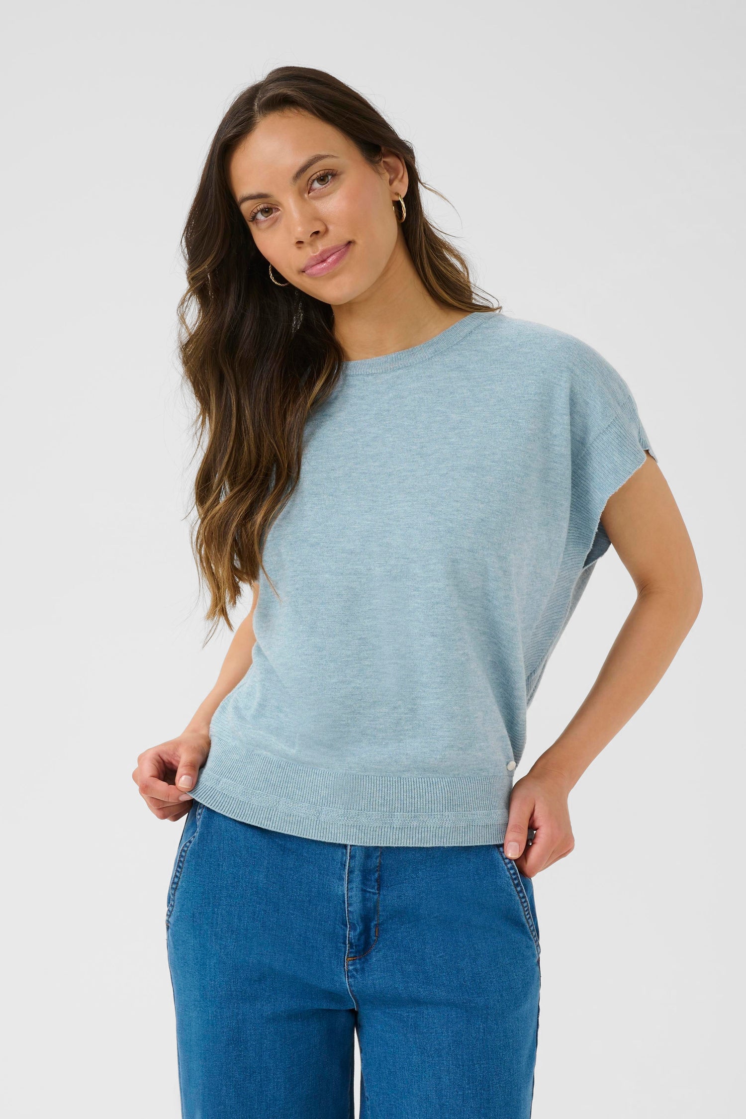 Cream Dela Knit Top