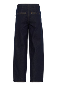 Cream Visti Straight Leg Denim Trouser