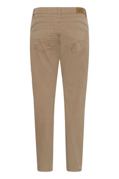 Cream Berta Twill Pant- Coco Fit