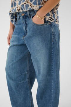Cream Bahren Barrel Jeans