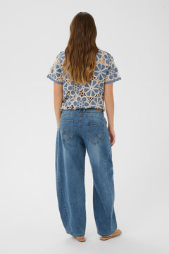 Cream Bahren Barrel Jeans