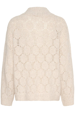 Cream Zilla Zipper Sweater