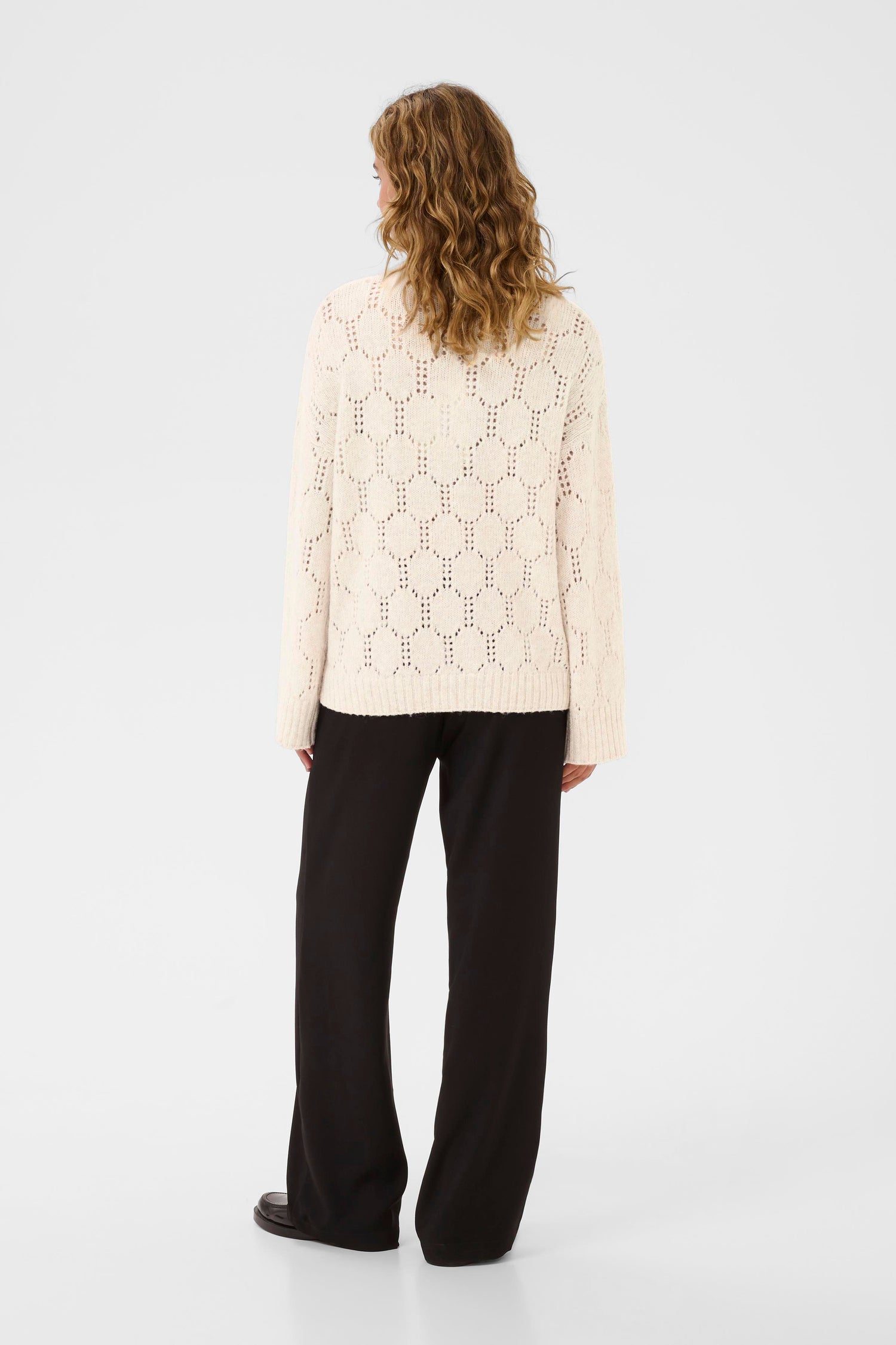 Cream Zilla Zipper Sweater