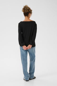 Cream Villea Boatneck Sweater