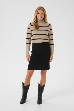 Cream Dela Knit Skirt