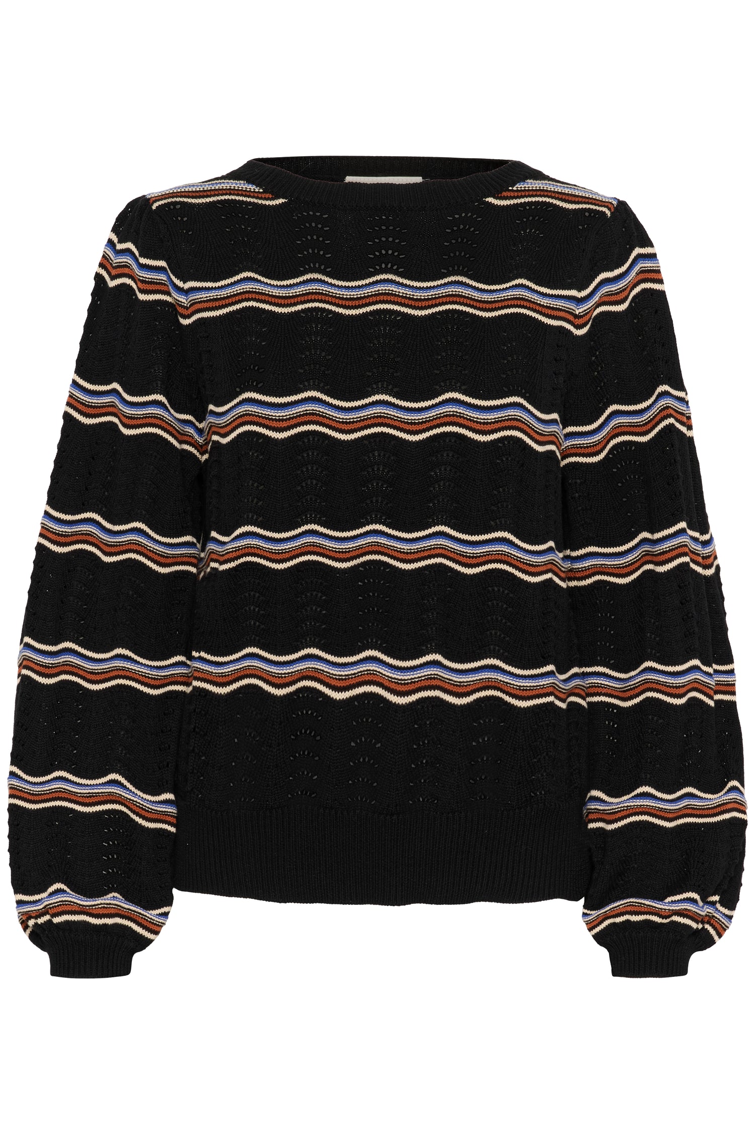 Cream Wavy Sweater