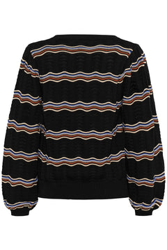 Cream Wavy Sweater