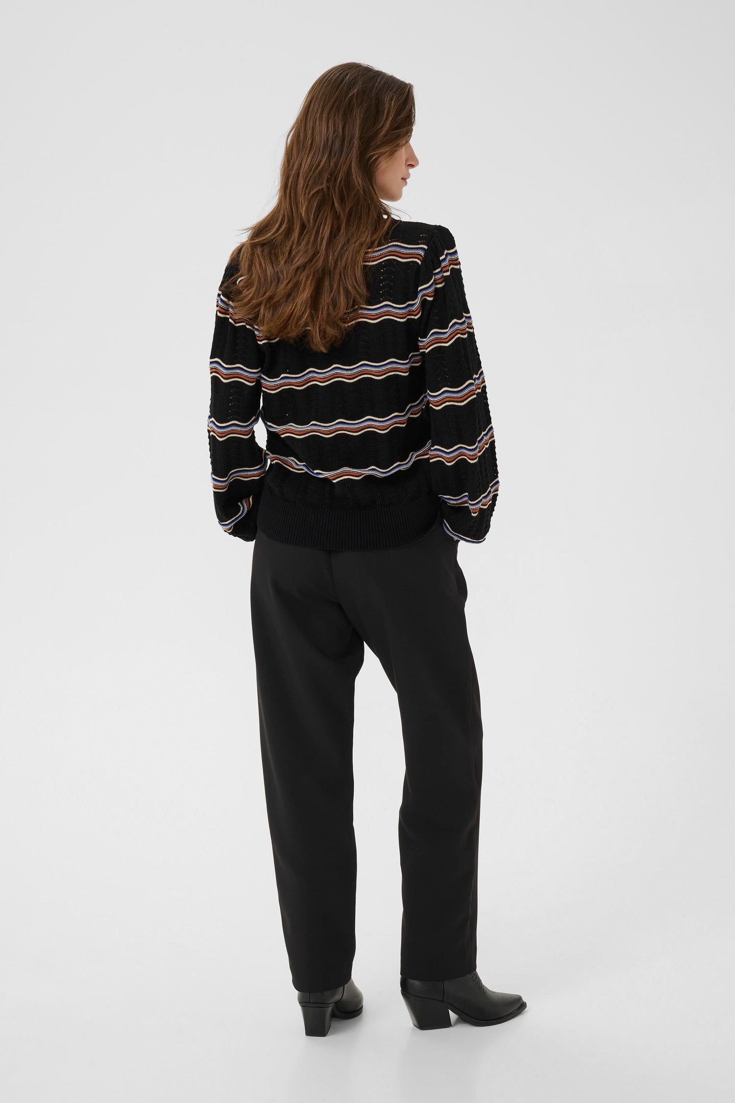 Cream Wavy Sweater
