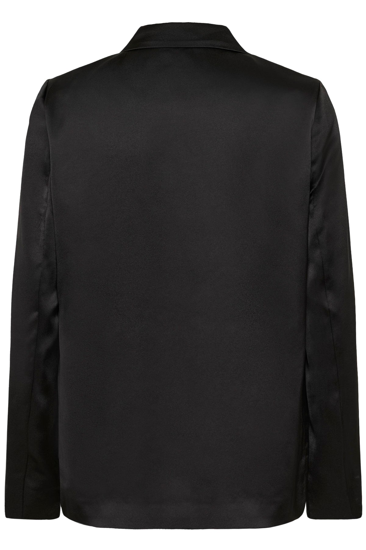 Cream Cocamia Satin Blazer (Pitch Black)