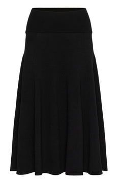 Cream Villea Knit Skirt
