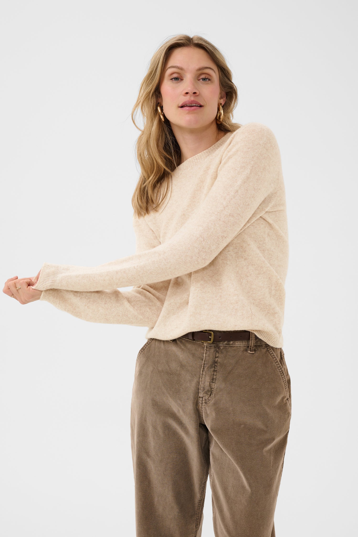 Cream Mela Pullover