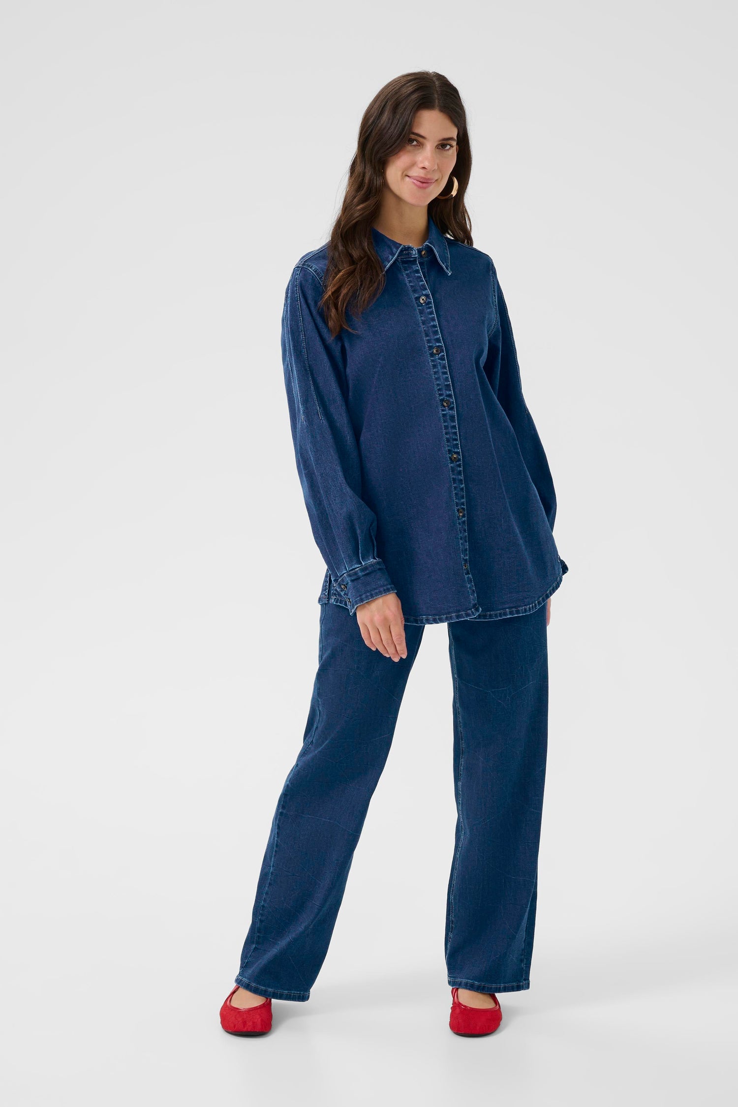 Cream Maddie Denim Shirt