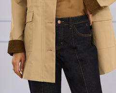 Cream Ranja Cuffed Jeans Baiily Fit 30" Inseam