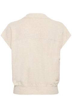 Cream Dela Slipover Top