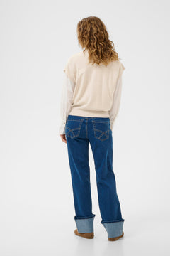 Cream Dela Slipover Top