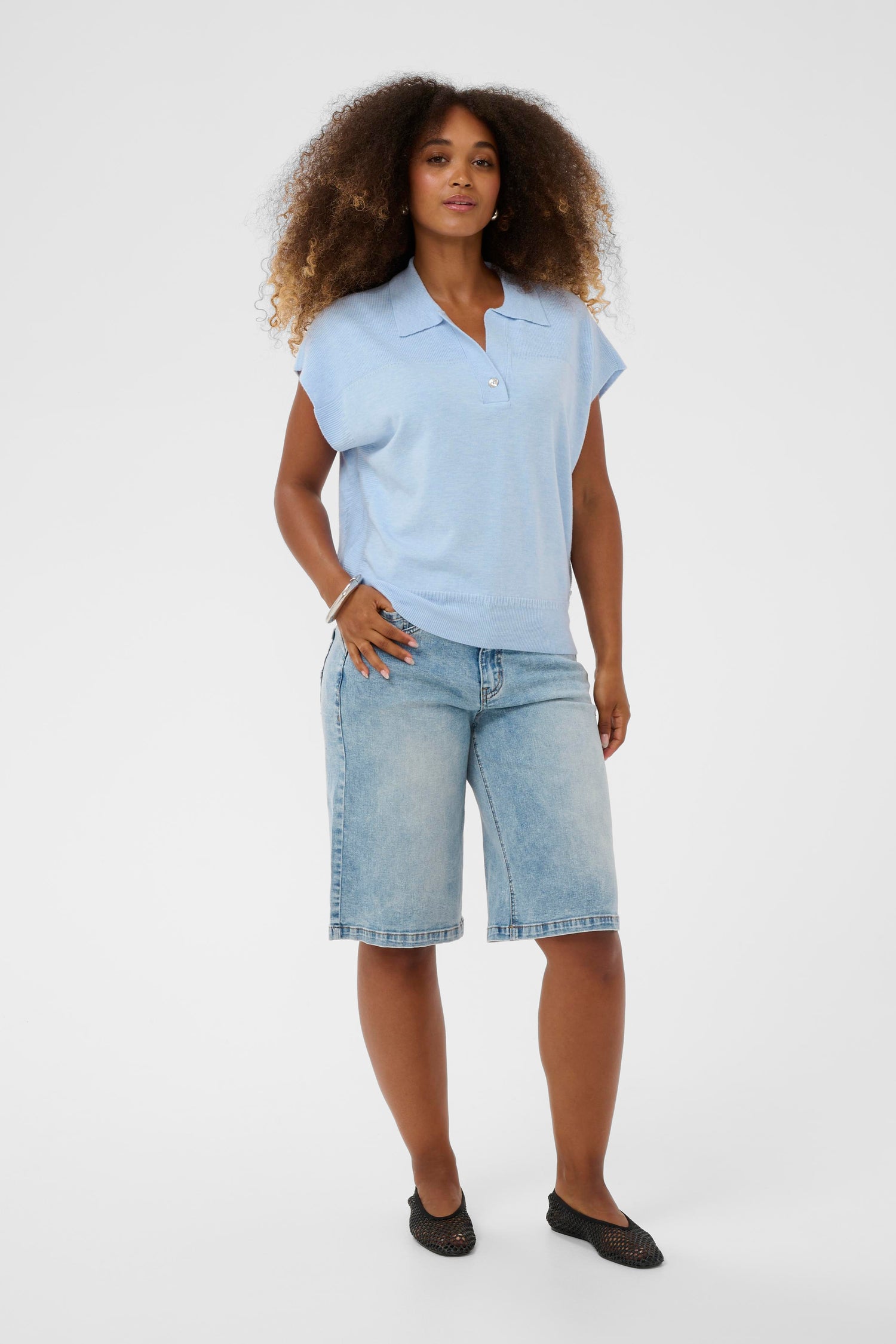 Cream Dela Slipover Top