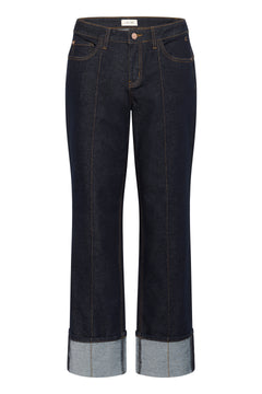 Cream Ranja Cuffed Jeans Baiily Fit 30" Inseam