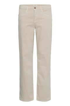 Cream Sophia Twill Pant- Coco Fit