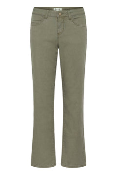 Cream Sophia Twill Pant- Coco Fit