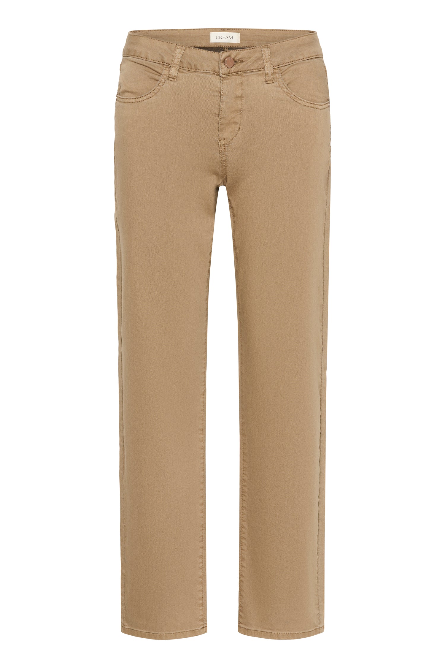 Cream Sophia Twill Pant- Coco Fit
