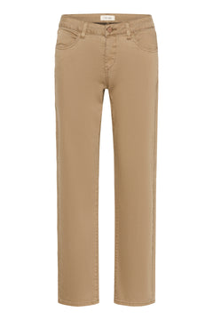 Cream Sophia Twill Pant- Coco Fit