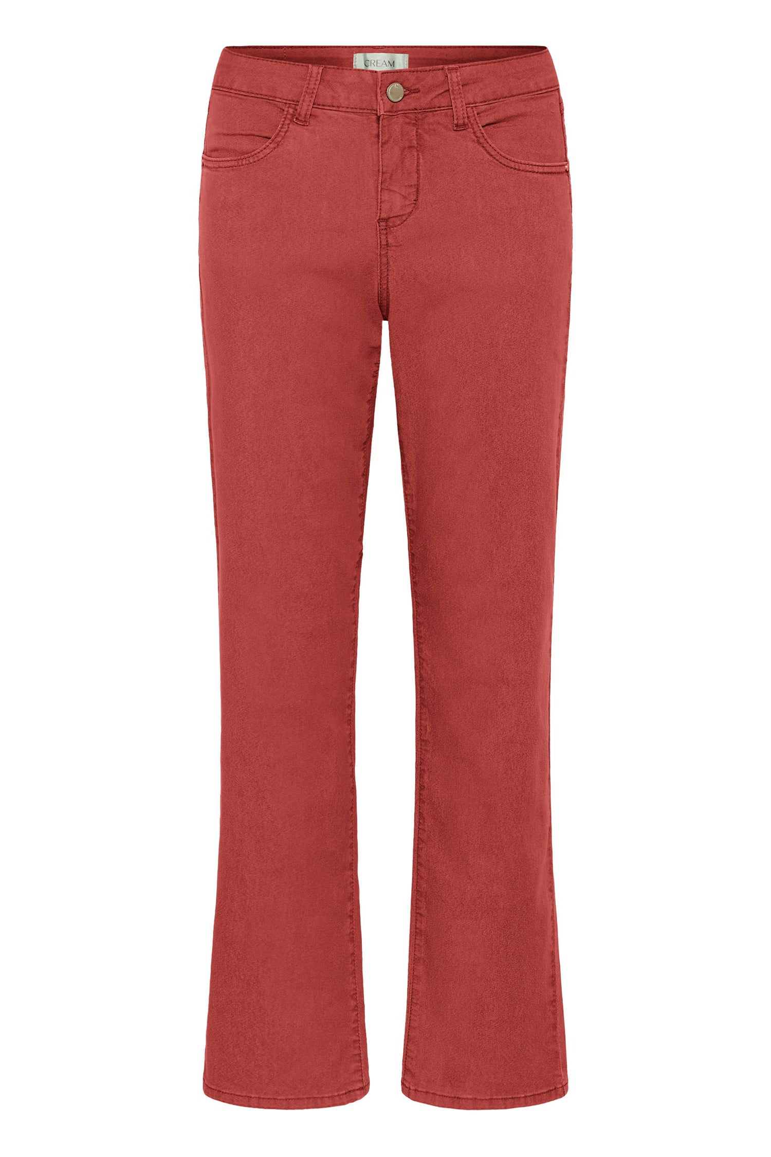 Cream Sophia Twill Pant- Coco Fit