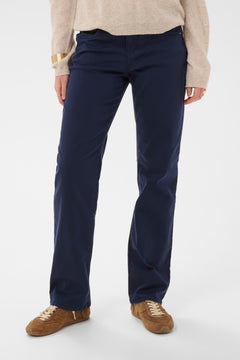 Cream Sophia Twill Pant- Coco Fit