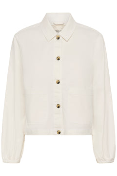 Cream Berta Twill Jacket