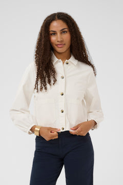 Cream Berta Twill Jacket