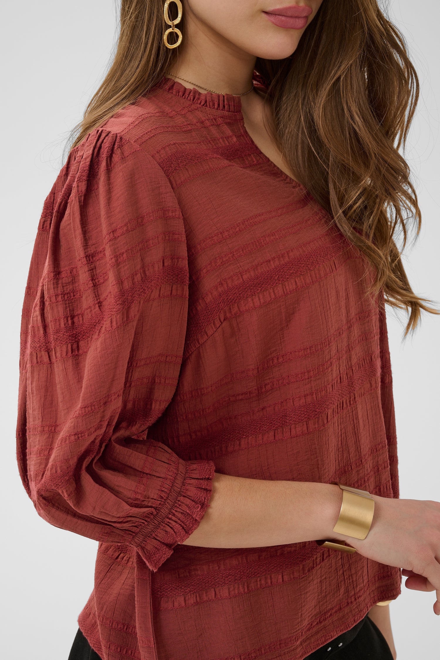 Cream Lyc Blouse