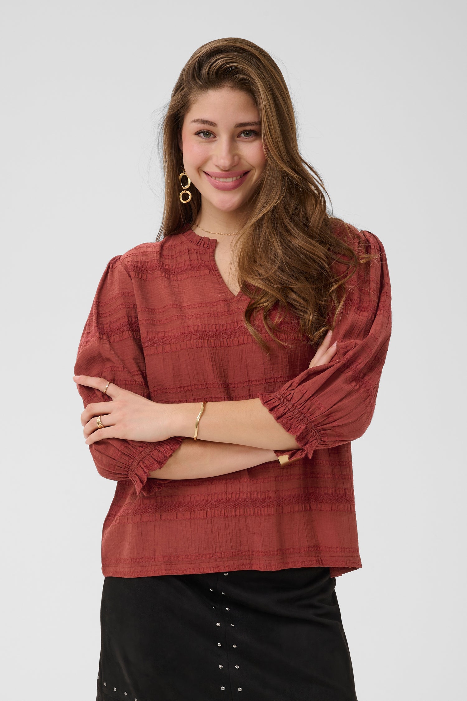 Cream Lyc Blouse