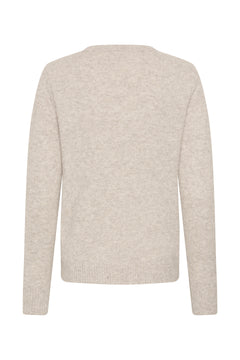 Cream Hope Argyle Pullover