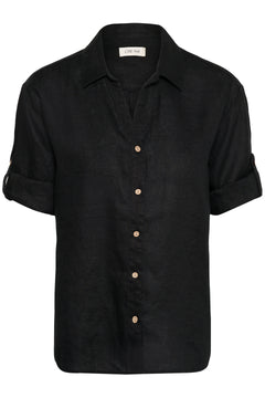 Cream Bellis Linen Shirt