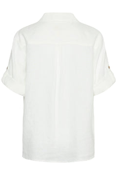 Cream Bellis Linen Shirt