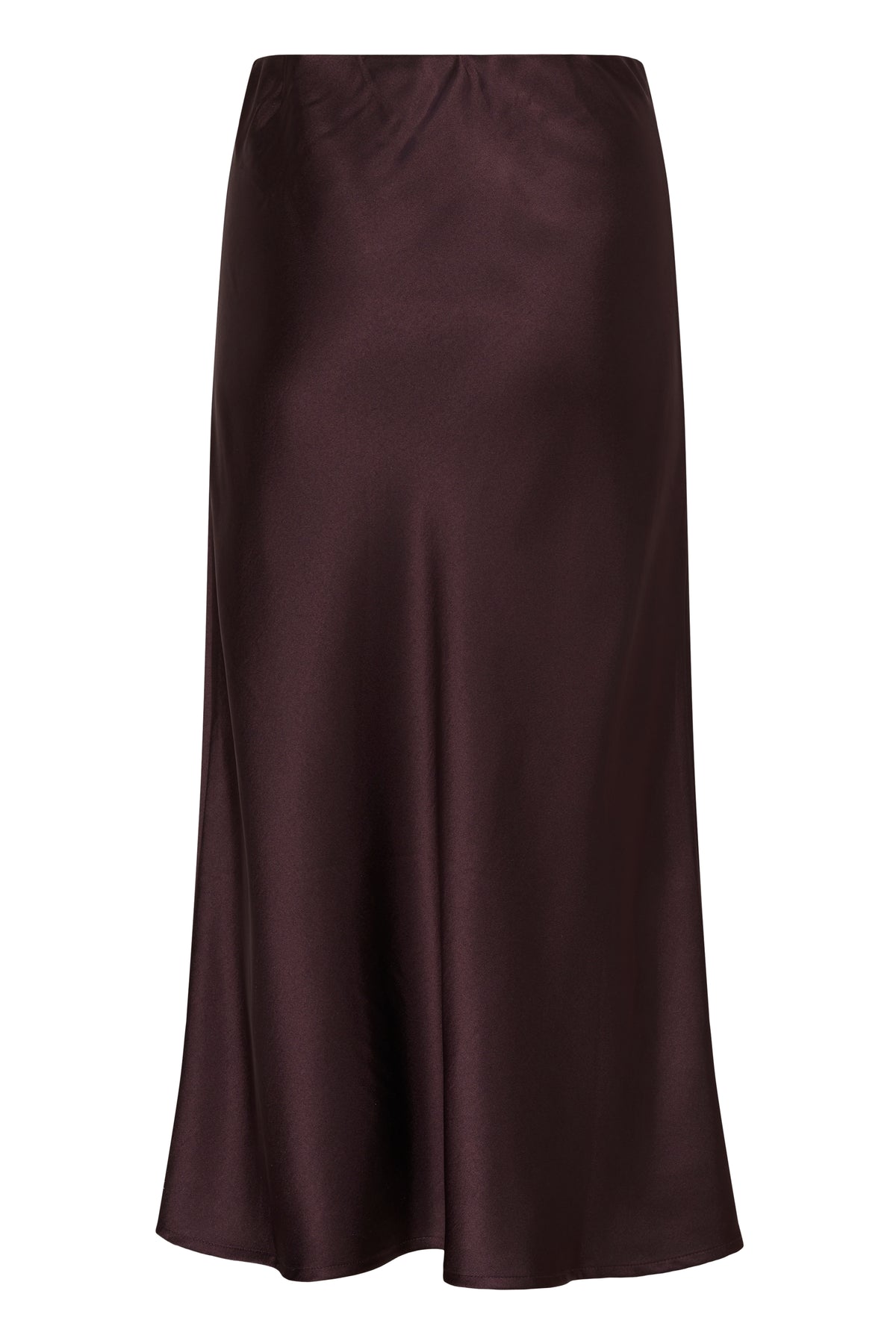 Cream Cocamia Sateen Skirt (Fudge)