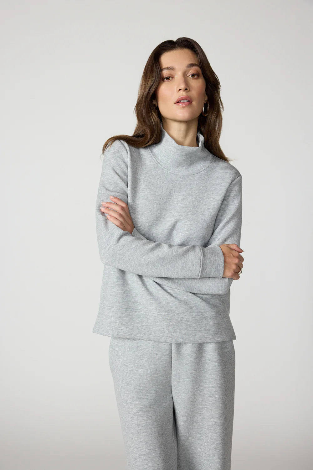 MPG Dreamweave Mock Neck Sweatshirt